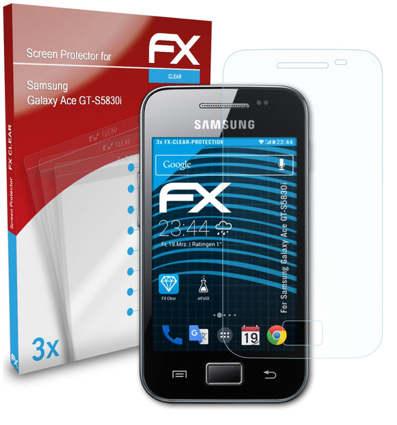 atFoliX FX-Clear Schutzfolie für Samsung Galaxy Ace (GT-S5830i)