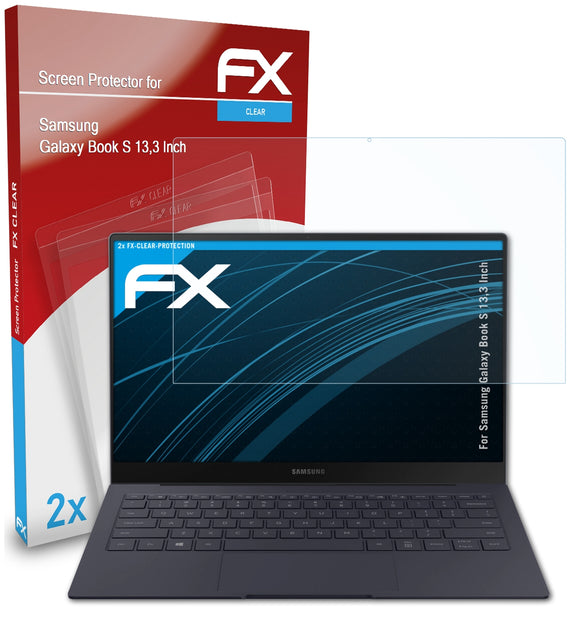 atFoliX FX-Clear Schutzfolie für Samsung Galaxy Book S (13,3 Inch)