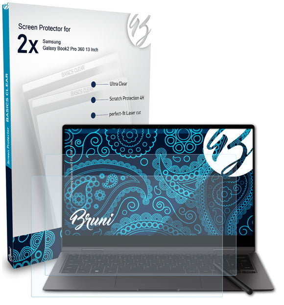 Bruni Basics-Clear Displayschutzfolie für Samsung Galaxy Book2 Pro 360 (13 Inch)