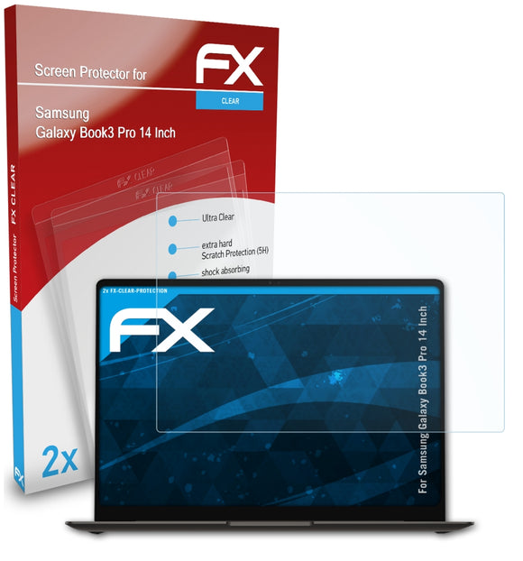 atFoliX FX-Clear Schutzfolie für Samsung Galaxy Book3 Pro (14 Inch)