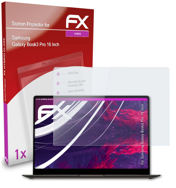 atFoliX FX-Hybrid-Glass Panzerglasfolie für Samsung Galaxy Book3 Pro (16 Inch)