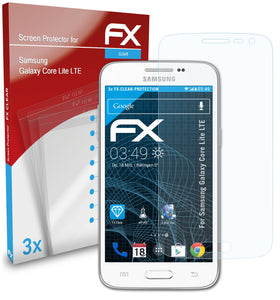 atFoliX FX-Clear Schutzfolie für Samsung Galaxy Core Lite LTE