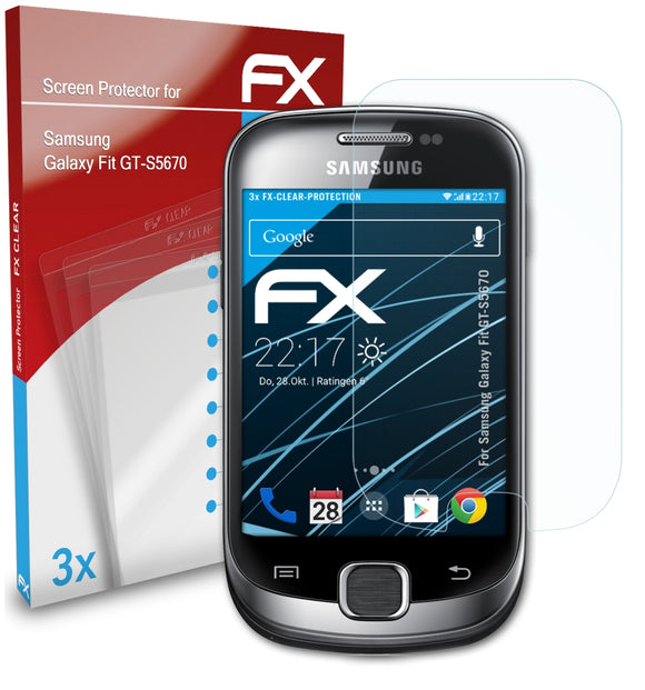 atFoliX FX-Clear Schutzfolie für Samsung Galaxy Fit (GT-S5670)
