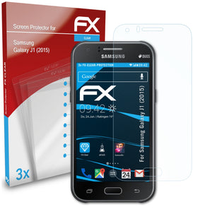 atFoliX FX-Clear Schutzfolie für Samsung Galaxy J1 (2015)