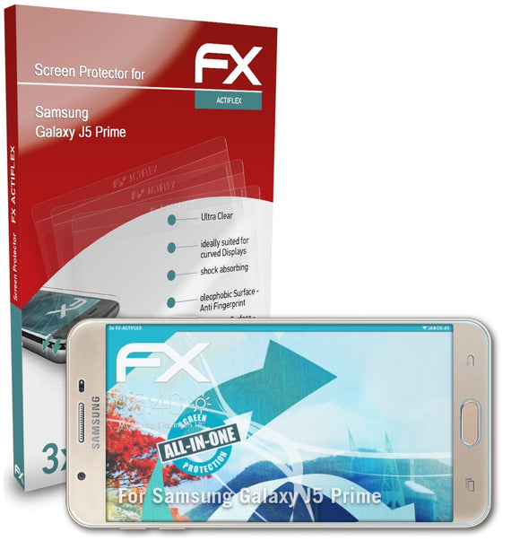 atFoliX FX-ActiFleX Displayschutzfolie für Samsung Galaxy J5 Prime