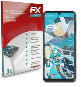 atFoliX FX-ActiFleX Displayschutzfolie für Samsung Galaxy M22