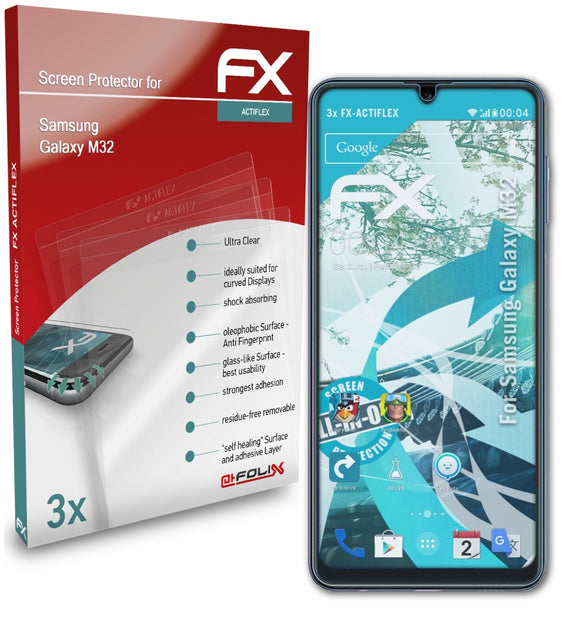 atFoliX FX-ActiFleX Displayschutzfolie für Samsung Galaxy M32