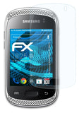 Schutzfolie atFoliX kompatibel mit Samsung Galaxy Music GT-S6010, ultraklare FX (3X)