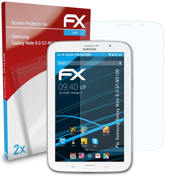 atFoliX FX-Clear Schutzfolie für Samsung Galaxy Note 8.0 (GT-N5100)
