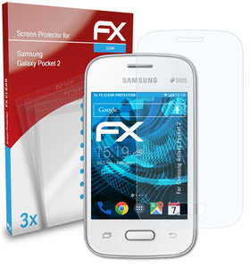 atFoliX FX-Clear Schutzfolie für Samsung Galaxy Pocket 2