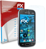 atFoliX FX-Clear Schutzfolie für Samsung Galaxy S Duos 2