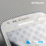 Schutzfolie atFoliX kompatibel mit Samsung Galaxy S Duos, ultraklare FX (3X)