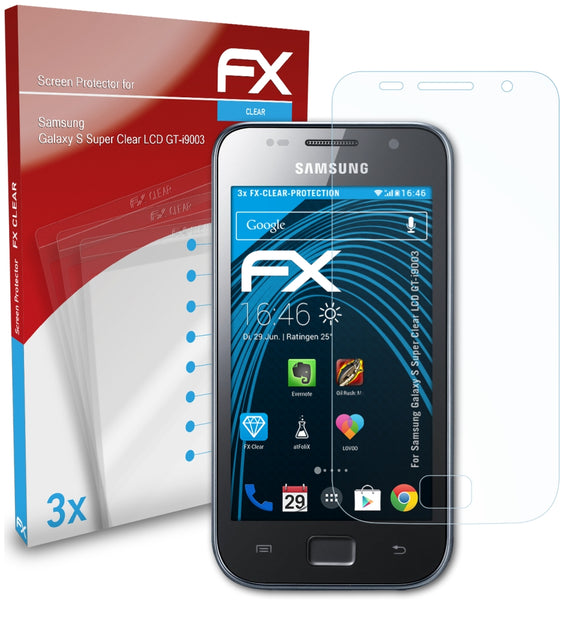 atFoliX FX-Clear Schutzfolie für Samsung Galaxy S Super Clear LCD (GT-i9003)