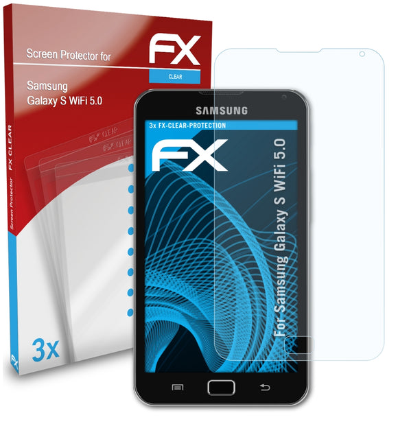 atFoliX FX-Clear Schutzfolie für Samsung Galaxy S WiFi 5.0