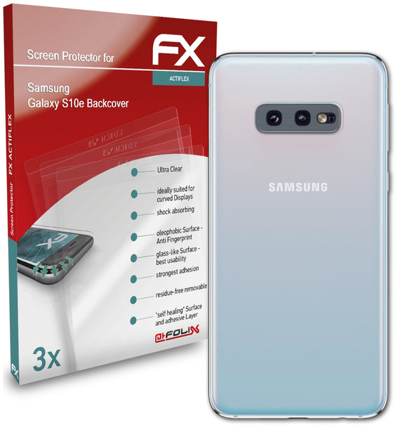 atFoliX FX-ActiFleX Displayschutzfolie für Samsung Galaxy S10e (Backcover)