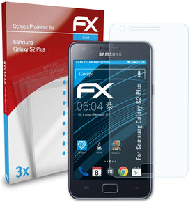 atFoliX FX-Clear Schutzfolie für Samsung Galaxy S2 Plus