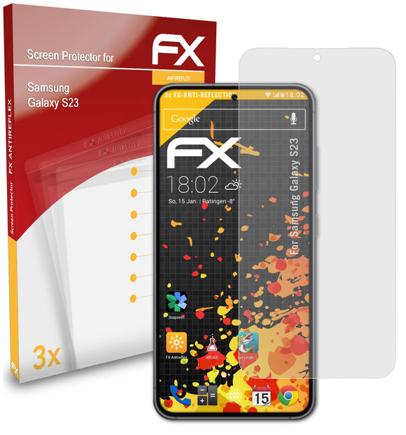 atFoliX FX-Antireflex Displayschutzfolie für Samsung Galaxy S23