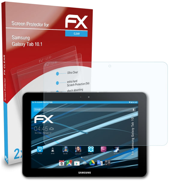 atFoliX FX-Clear Schutzfolie für Samsung Galaxy Tab 10.1