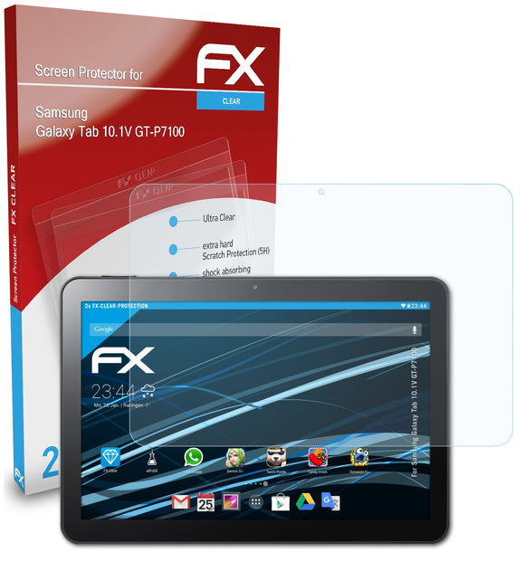 atFoliX FX-Clear Schutzfolie für Samsung Galaxy Tab 10.1V (GT-P7100)