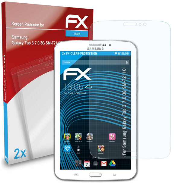 atFoliX FX-Clear Schutzfolie für Samsung Galaxy Tab 3 7.0 (3G SM-T2110)