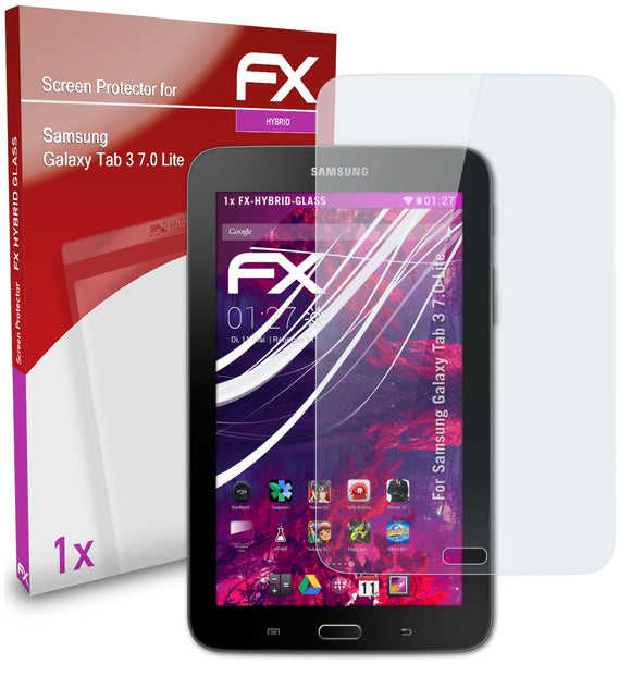 atFoliX FX-Hybrid-Glass Panzerglasfolie für Samsung Galaxy Tab 3 7.0 Lite