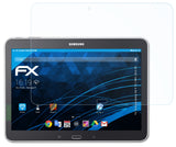 Schutzfolie atFoliX kompatibel mit Samsung Galaxy Tab 4 10.1 WiFi, 3G & LTE, ultraklare FX (2X)