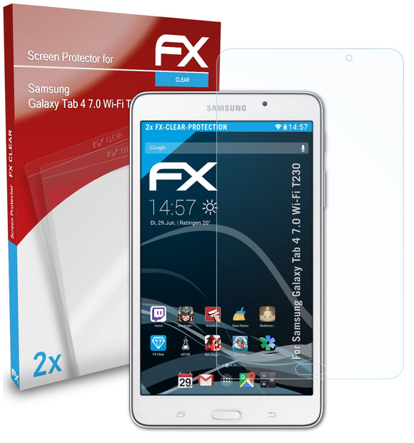 atFoliX FX-Clear Schutzfolie für Samsung Galaxy Tab 4 7.0 (Wi-Fi T230)