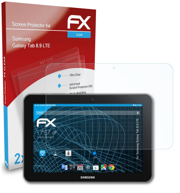 atFoliX FX-Clear Schutzfolie für Samsung Galaxy Tab 8.9 LTE