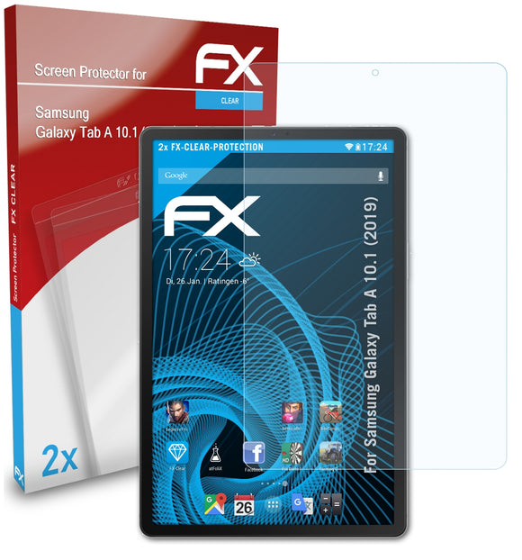 atFoliX FX-Clear Schutzfolie für Samsung Galaxy Tab A 10.1 (2019)