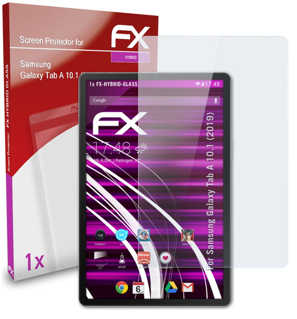 atFoliX FX-Hybrid-Glass Panzerglasfolie für Samsung Galaxy Tab A 10.1 (2019)