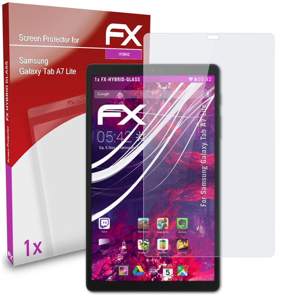 atFoliX FX-Hybrid-Glass Panzerglasfolie für Samsung Galaxy Tab A7 Lite