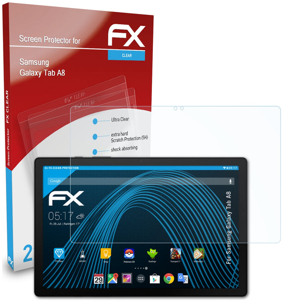 atFoliX FX-Clear Schutzfolie für Samsung Galaxy Tab A8