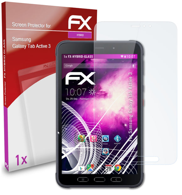 atFoliX FX-Hybrid-Glass Panzerglasfolie für Samsung Galaxy Tab Active 3