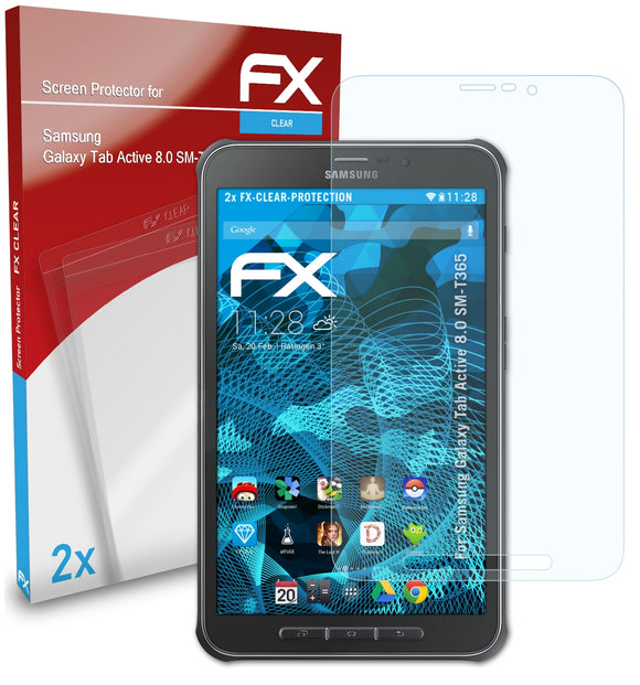 atFoliX FX-Clear Schutzfolie für Samsung Galaxy Tab Active 8.0 (SM-T365)