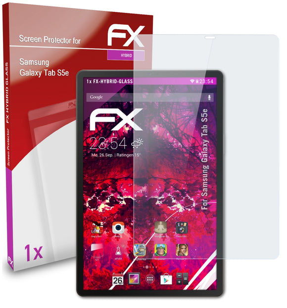 atFoliX FX-Hybrid-Glass Panzerglasfolie für Samsung Galaxy Tab S5e