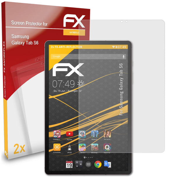 atFoliX FX-Antireflex Displayschutzfolie für Samsung Galaxy Tab S6