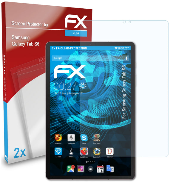 atFoliX FX-Clear Schutzfolie für Samsung Galaxy Tab S6