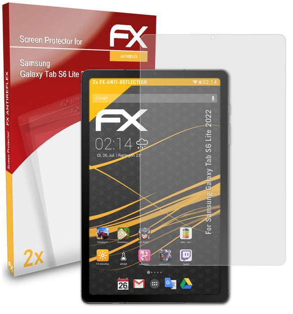 atFoliX FX-Antireflex Displayschutzfolie für Samsung Galaxy Tab S6 Lite (2022)