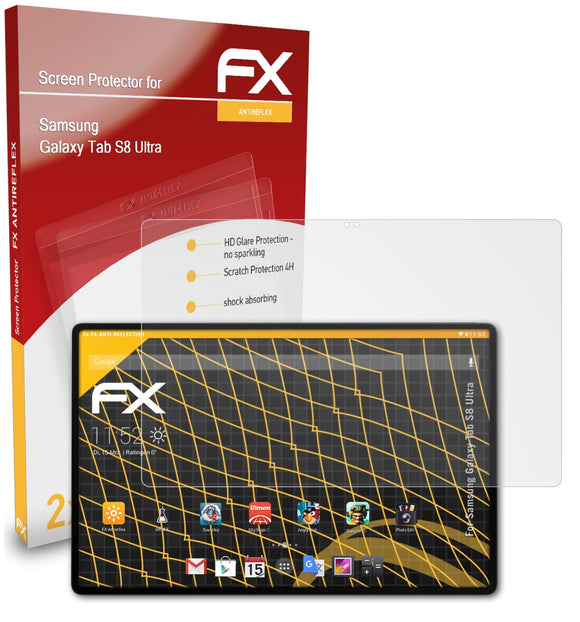 atFoliX FX-Antireflex Displayschutzfolie für Samsung Galaxy Tab S8 Ultra