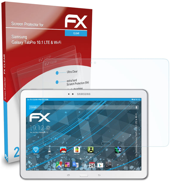 atFoliX FX-Clear Schutzfolie für Samsung Galaxy TabPro 10.1 (LTE & Wi-Fi)