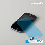 Schutzfolie atFoliX kompatibel mit Samsung Galaxy Trend GT-S7560, ultraklare FX (3X)