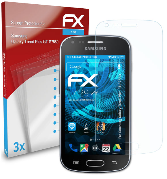 atFoliX FX-Clear Schutzfolie für Samsung Galaxy Trend Plus (GT-S7580)