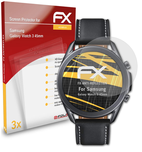 atFoliX FX-Antireflex Displayschutzfolie für Samsung Galaxy Watch 3 (45mm)