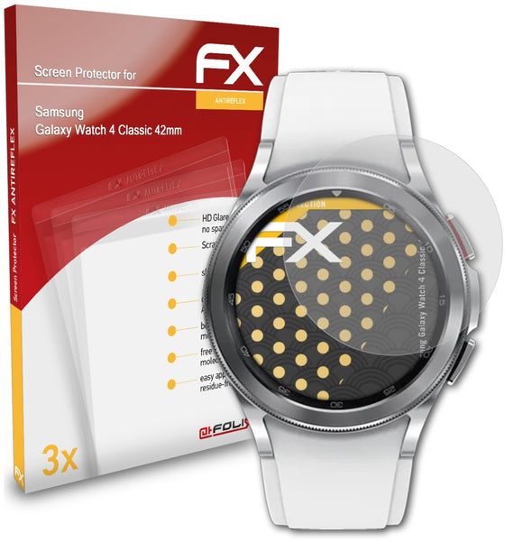 atFoliX FX-Antireflex Displayschutzfolie für Samsung Galaxy Watch 4 Classic (42mm)