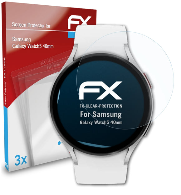 atFoliX FX-Clear Schutzfolie für Samsung Galaxy Watch5 (40mm)