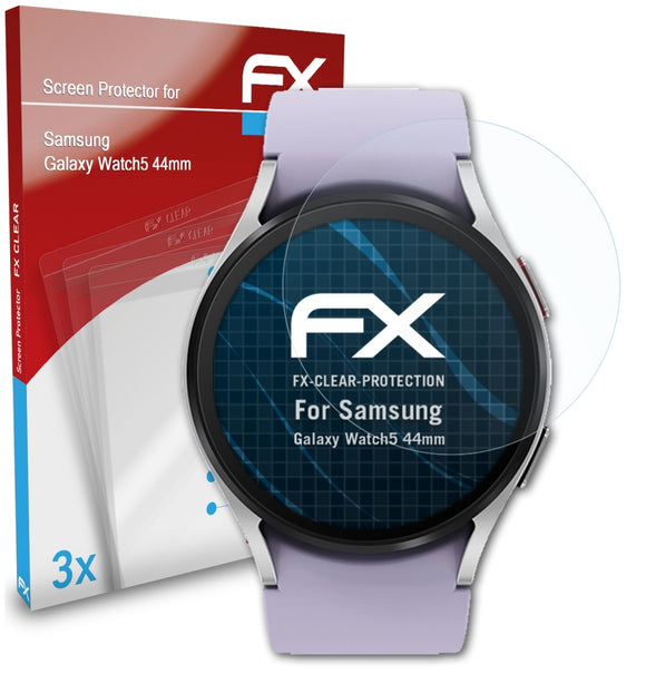 atFoliX FX-Clear Schutzfolie für Samsung Galaxy Watch5 (44mm)