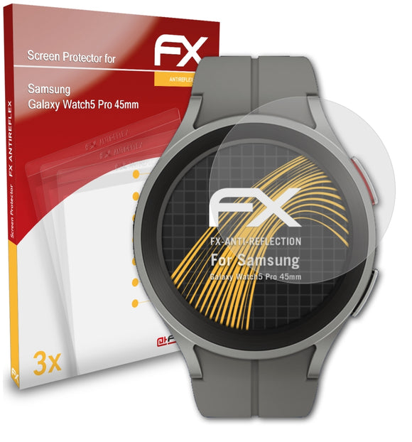 atFoliX FX-Antireflex Displayschutzfolie für Samsung Galaxy Watch5 Pro (45mm)