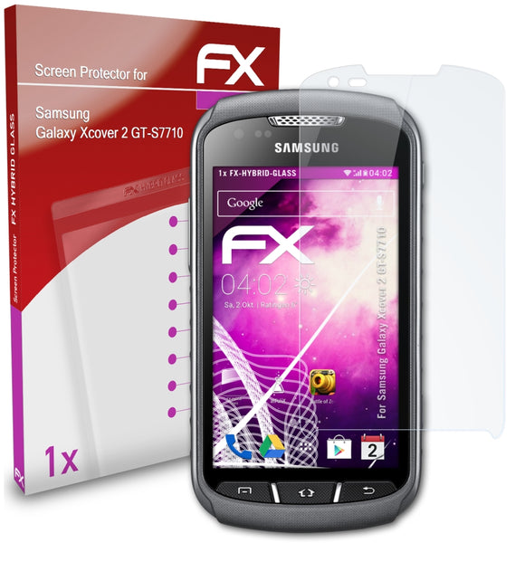 atFoliX FX-Hybrid-Glass Panzerglasfolie für Samsung Galaxy Xcover 2 (GT-S7710)