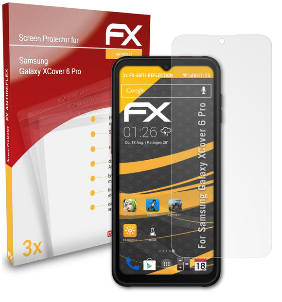 atFoliX FX-Antireflex Displayschutzfolie für Samsung Galaxy XCover 6 Pro