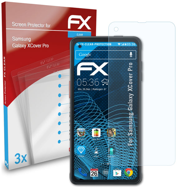 atFoliX FX-Clear Schutzfolie für Samsung Galaxy XCover Pro
